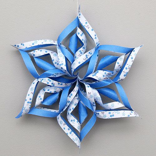 How To Make A Giant 3D Paper Snowflake! - DIY Craft Zone