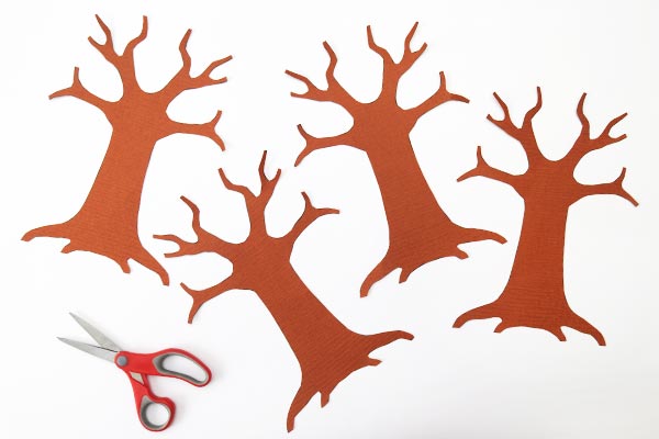 3D Yhree-Dimensional Greeting Card Paper-Cut Two-Color Beautiful Tree
