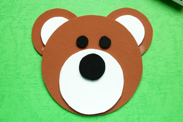 paper craft teddy bear