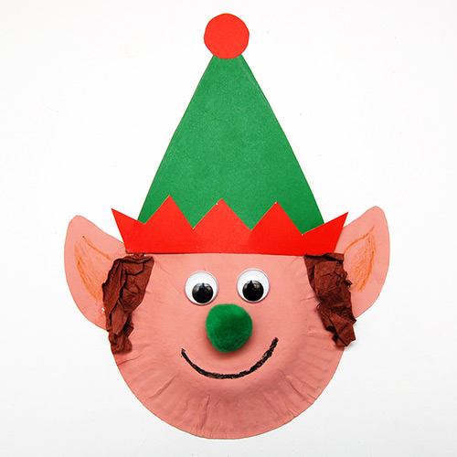 Paper Plate Christmas Elves Kids Crafts Fun Craft Ideas FirstPalette