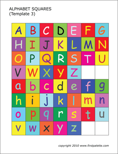 5 Inch Alphabet Pattern Ratatat Digital Download Printable PDF File 