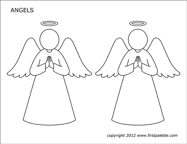 Free Printable Angels - FREE PRINTABLE TEMPLATES