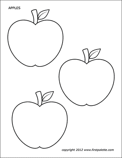 Apples Free Printable Templates Coloring Pages FirstPalette com