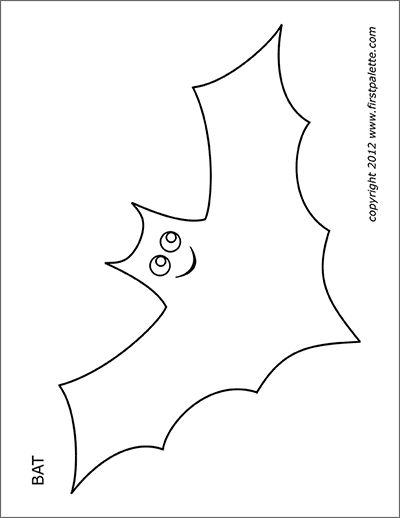 Bats Free Printable Templates Coloring Pages FirstPalette