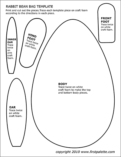 Animal Bean Bag Templates Free Printable Templates Coloring Pages Firstpalette Com