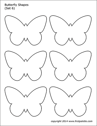 butterfly shapes free printable templates coloring pages firstpalette com
