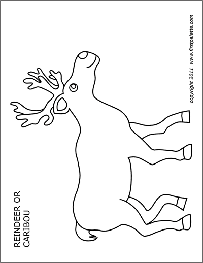 reindeer cut out pattern