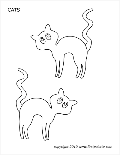 Download Halloween Cats Free Printable Templates Coloring Pages Firstpalette Com