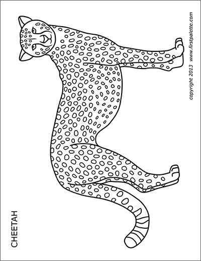 Impala | Free Printable Templates & Coloring Pages | FirstPalette.com