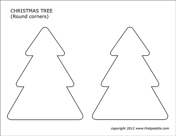 Christmas Tree Template Printable prntbl concejomunicipaldechinu gov co