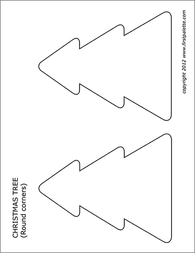 Christmas Tree Templates Free Printable Templates Coloring Pages 