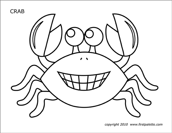 crab craft template