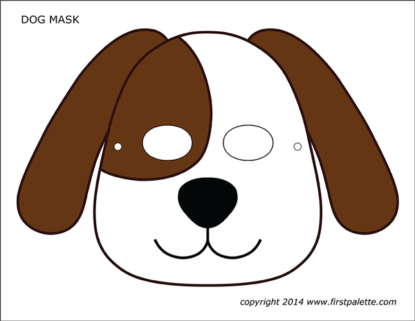 Free Printable Dog Face Template