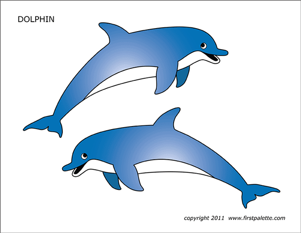 Dolphin Free Printable Templates Coloring Pages FirstPalette