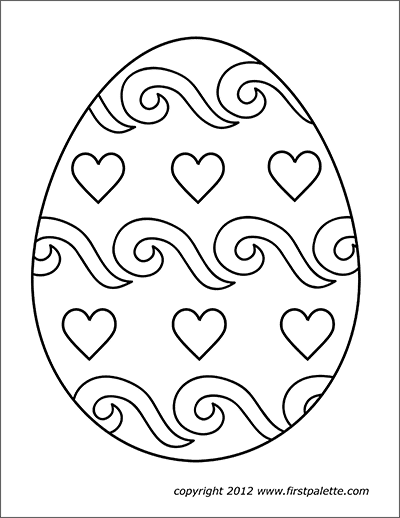 easter eggs to print