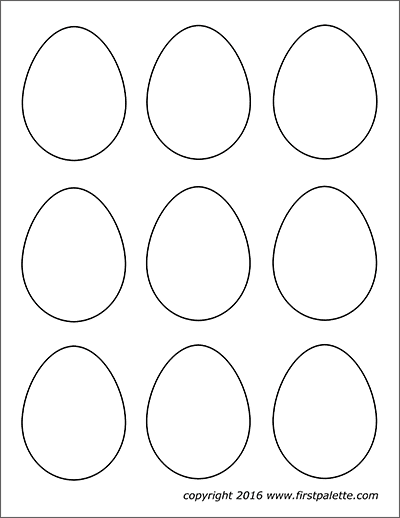 Easter Eggs Free Printable Templates Coloring Pages FirstPalette com