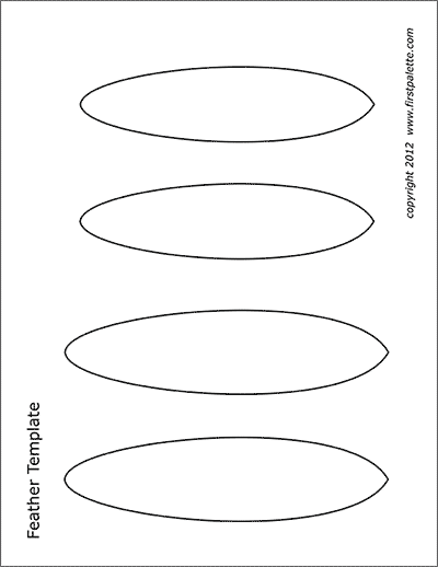 indian feather template printable