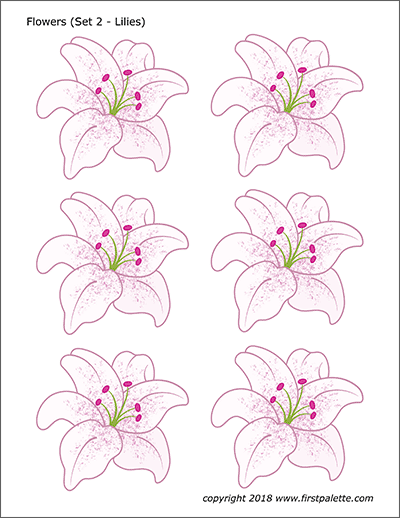 Flowers Free Printable Templates Coloring Pages Firstpalettecom 6 Free Printable Flower 