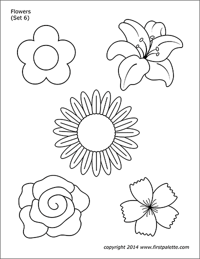 free printable small flower template gift free small 3d wallflower