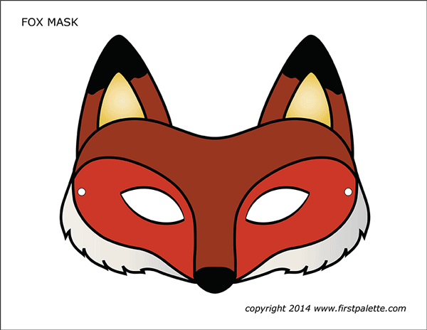 Impertinent Fox  Mask  Printable Rodriguez Blog
