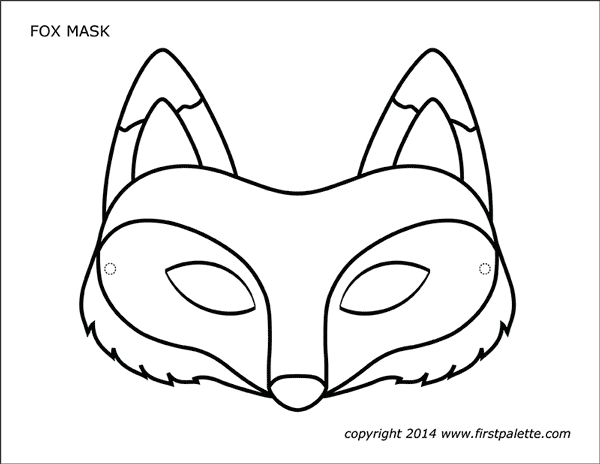 Download Fox Mask Free Printable Templates Coloring Pages Firstpalette Com