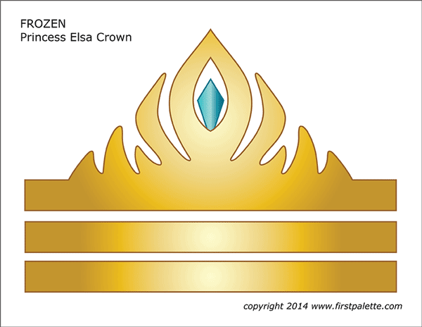 crown template to print