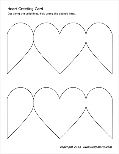 Heart Greeting Card, Free Printable Templates & Coloring Pages