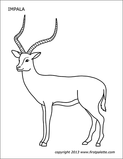 Impala Free Printable Templates Amp Coloring Pages