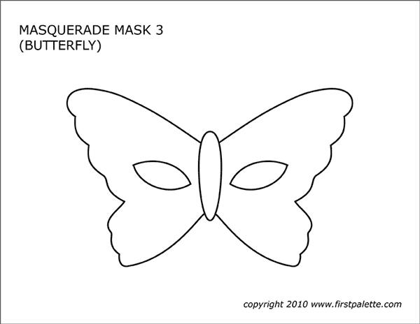 harlequin mask template