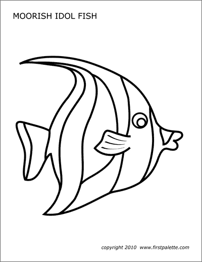fried fish coloring pages