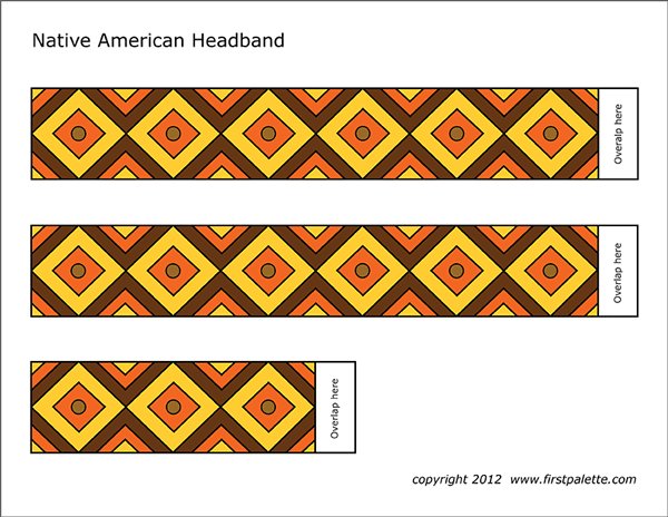 Printable Indian Headband Craft Printable Templates