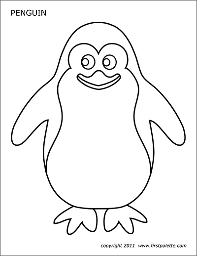 Coloring Pages Of Penguins For Preschoolers