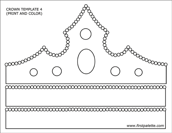 prince and princess crown templates
