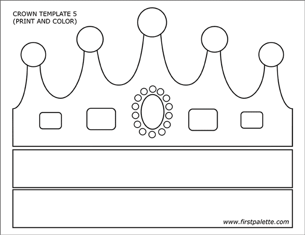 Paper Crown Template For Kids PDF Template