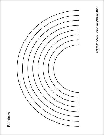 rainbow  free printable templates  coloring pages