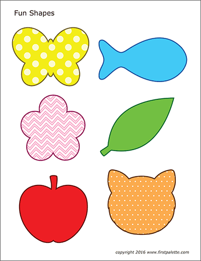 Printable Shapes Cut Out
