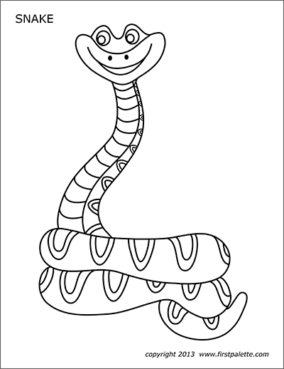 Free Print Out Coloring Pages Of Jungle Snake On Branch 9