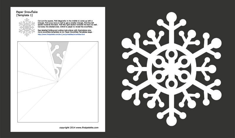 Printable Snowflake Pattern Printable 3d Snowflake Template Classles