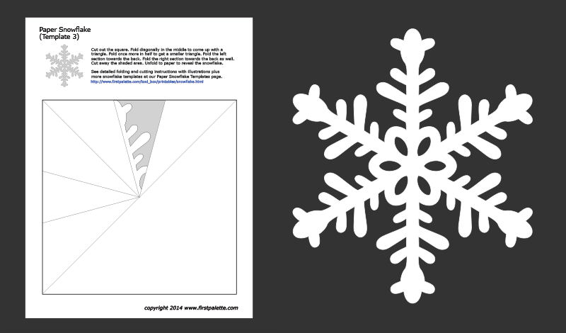 Template For A Snowflake