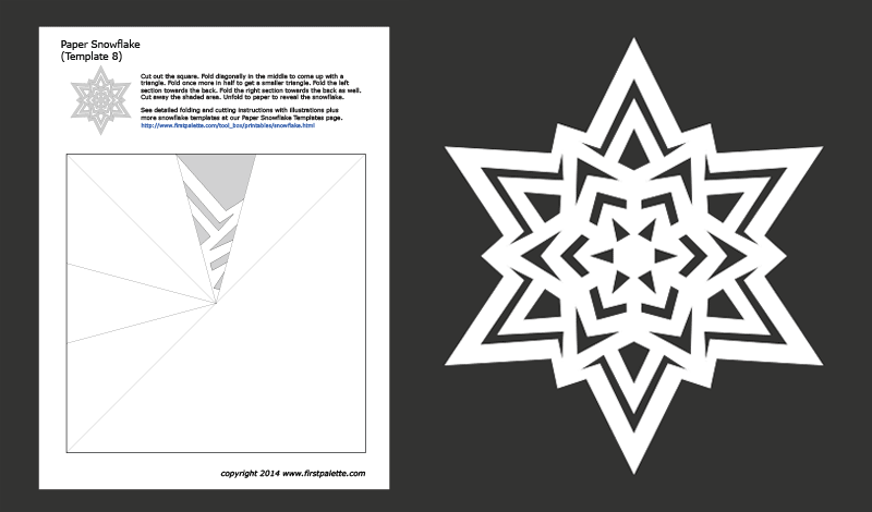 Paper Snowflake Templates Free Printable Templates Coloring Pages 