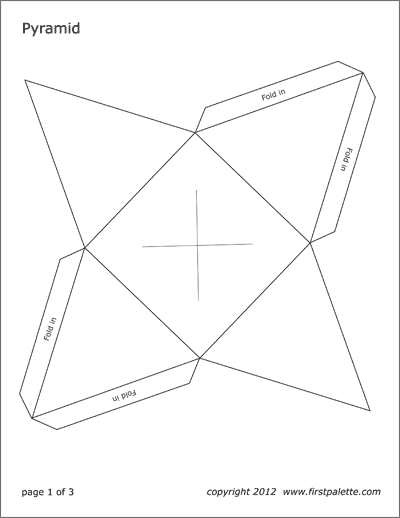 3d square template printable