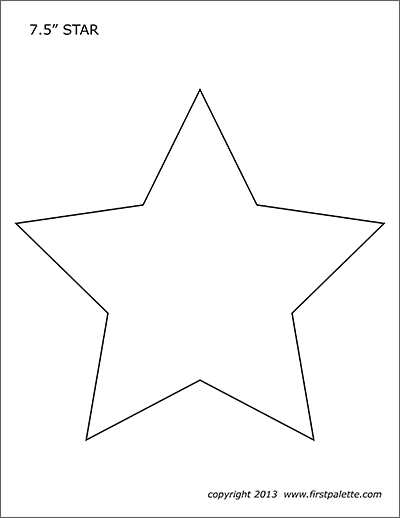 Stars Free Printable Templates Coloring Pages FirstPalette com