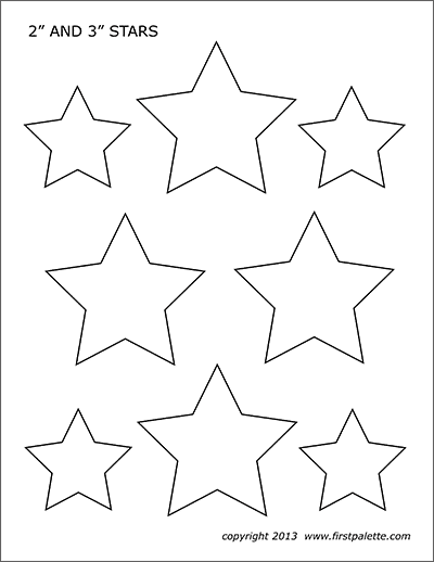 Stars, Free Printable Templates & Coloring Pages