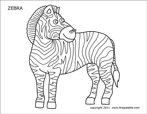 9600 Zebra Coloring Pages Printable Download Free Images