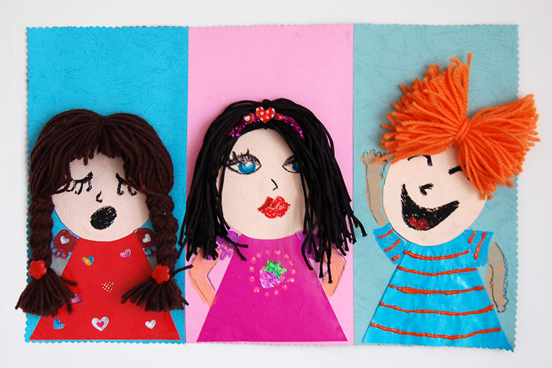 dolls with string hair